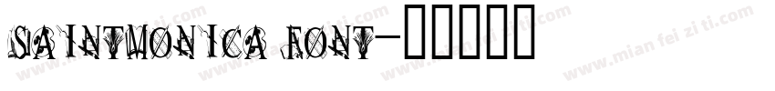 saintmonica font字体转换